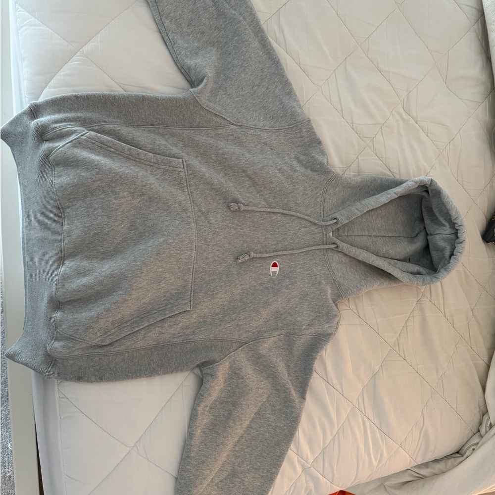 Champion Men's Light Gray Hoodie